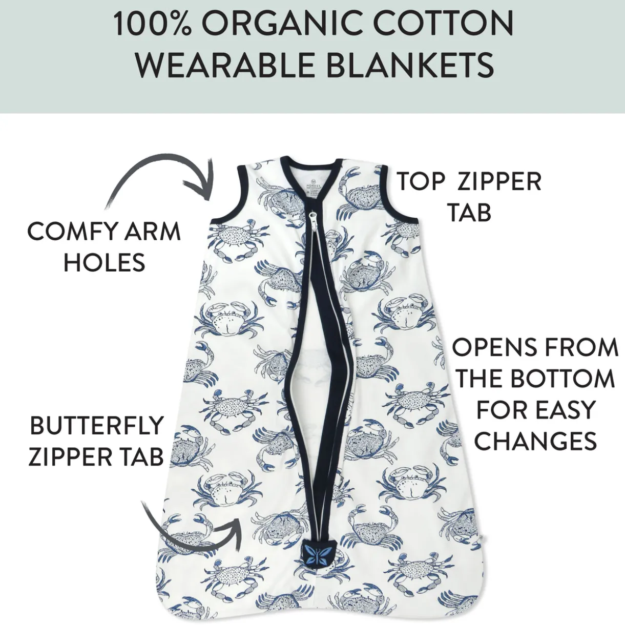 Organic Cotton Classic Wearable Blanket