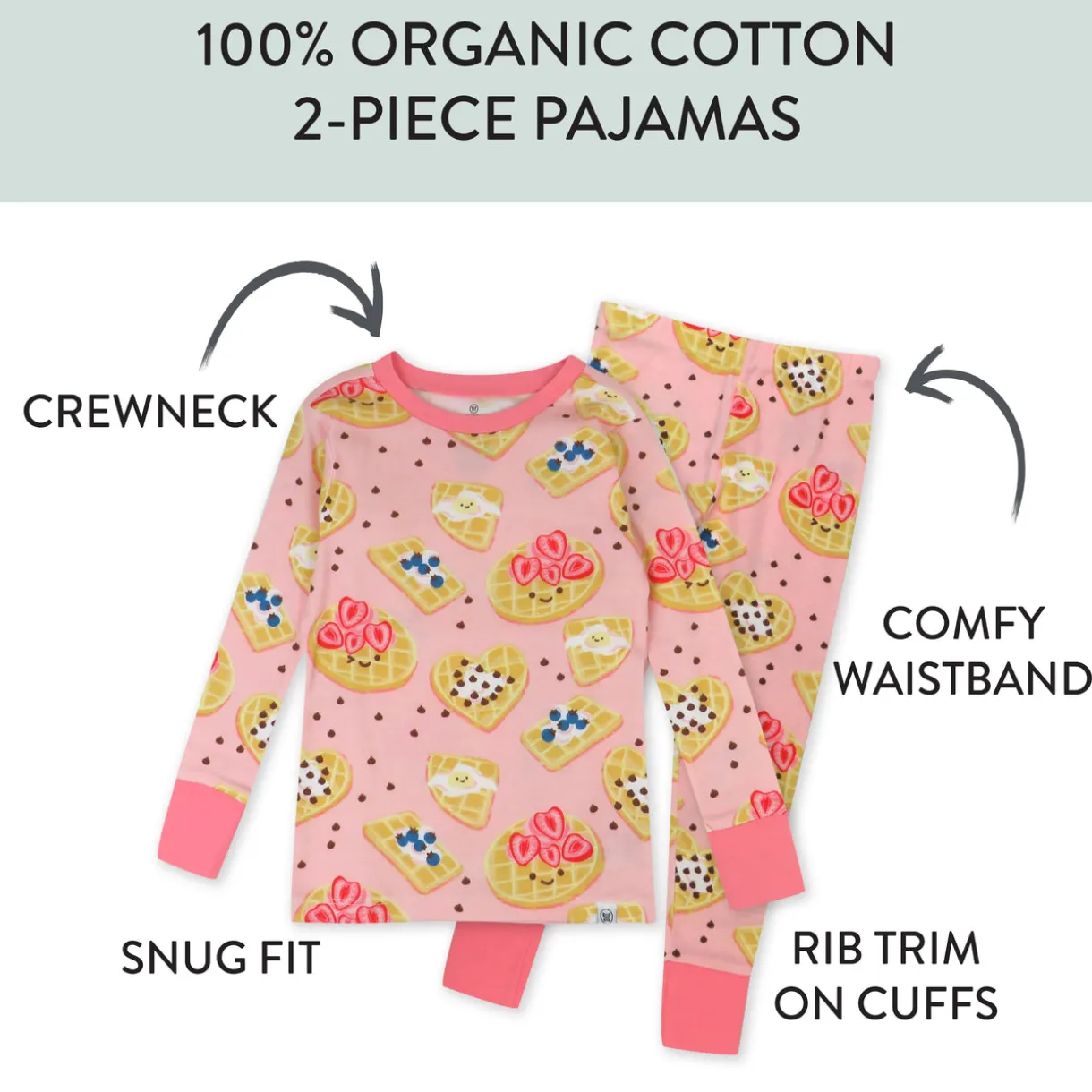 Organic Cotton Fun Foods Pajamas For Babies & Toddlers