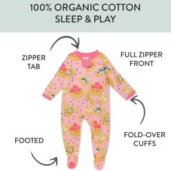 Organic Cotton Fun Foods Pajamas For Babies & Toddlers