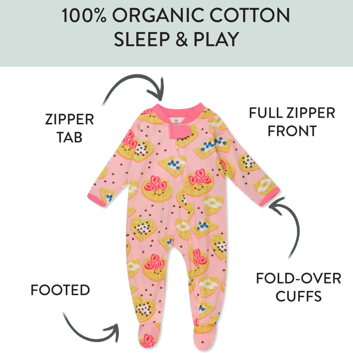 Organic Cotton Fun Foods Pajamas For Babies & Toddlers