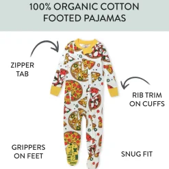 Organic Cotton Fun Foods Pajamas For Babies & Toddlers