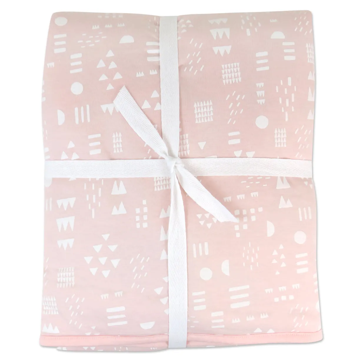 Organic Cotton Hand-Quilted Reversible Baby Blanket