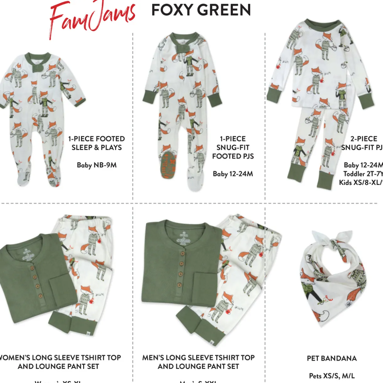 Organic Cotton Holiday Matching Family Pajamas