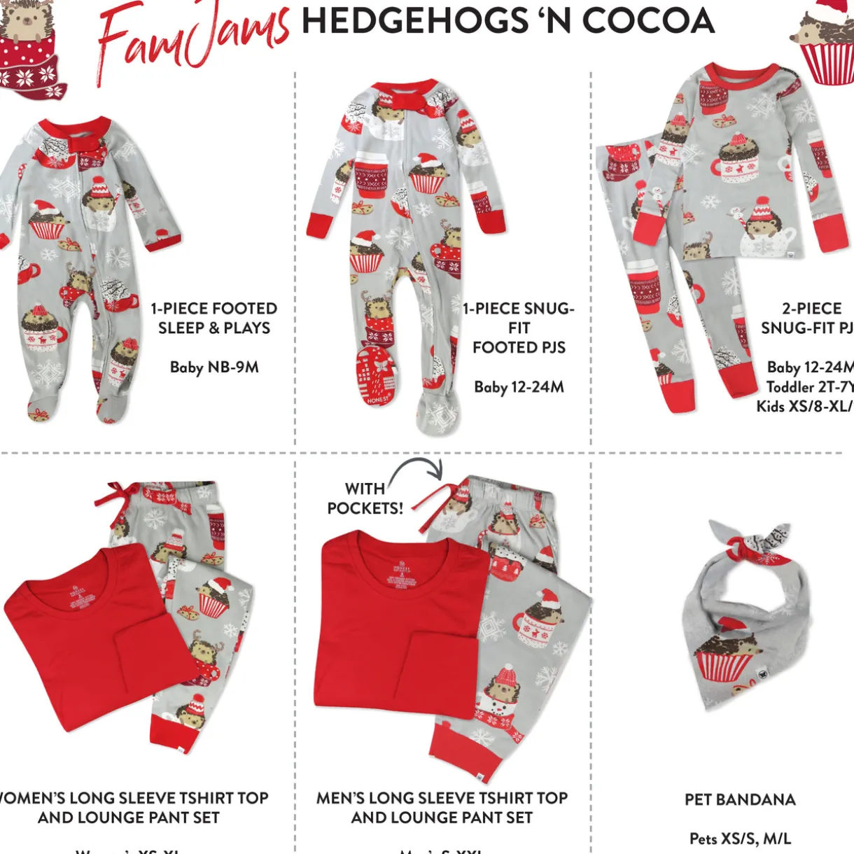 Organic Cotton Holiday Matching Family Pajamas