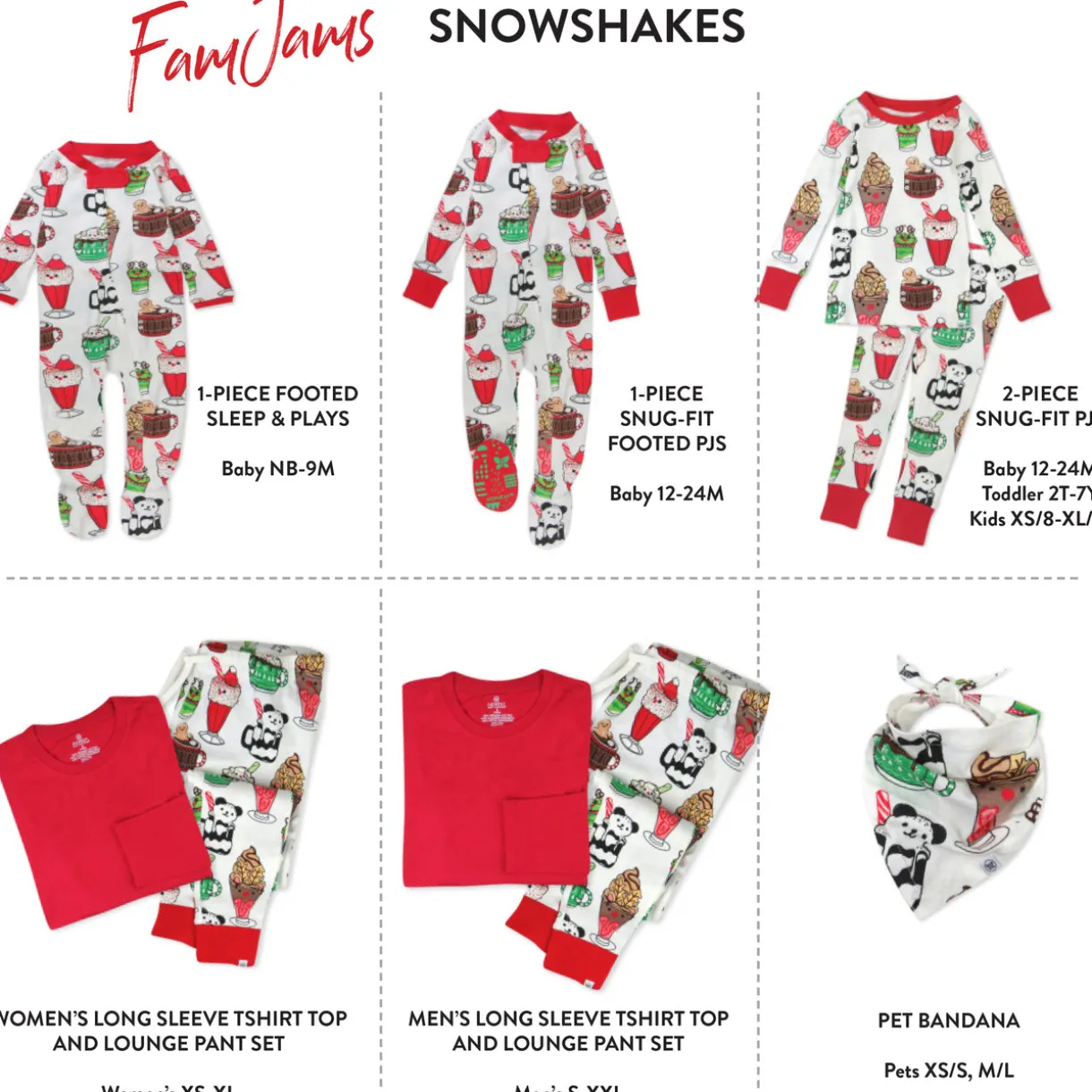 Organic Cotton Holiday Matching Family Pajamas