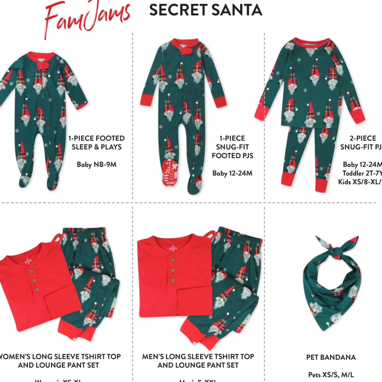 Organic Cotton Holiday Matching Family Pajamas