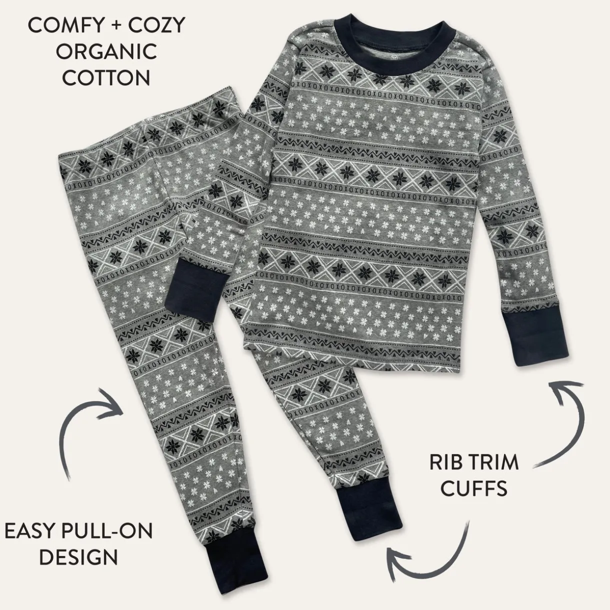 Organic Cotton Holiday Matching Family Pajamas