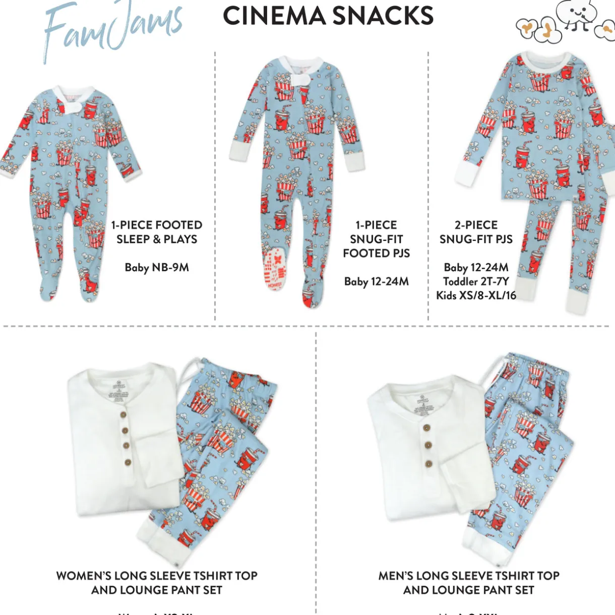 Organic Cotton Matching Family Pajamas