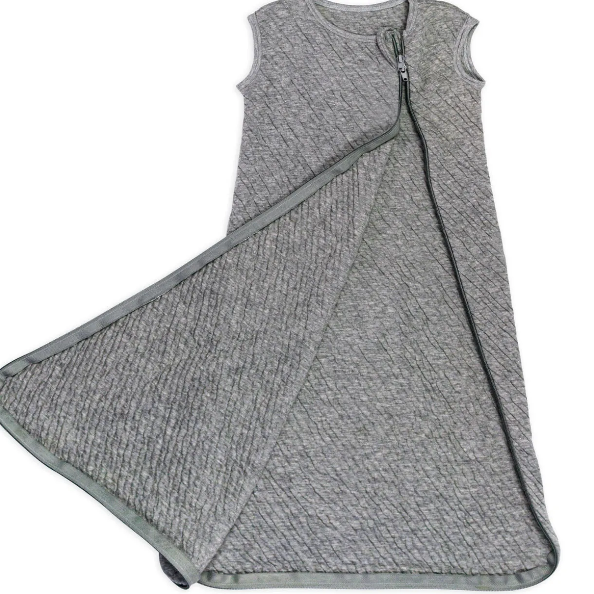 Organic Cotton Matelassé Medium Weight Wearable Blanket