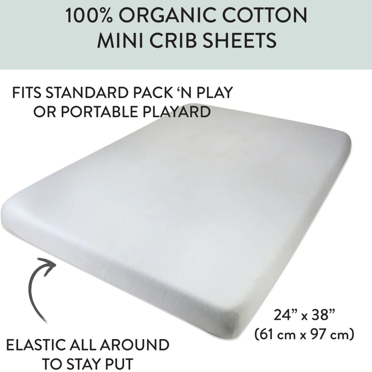Organic Cotton Mini Crib Sheet