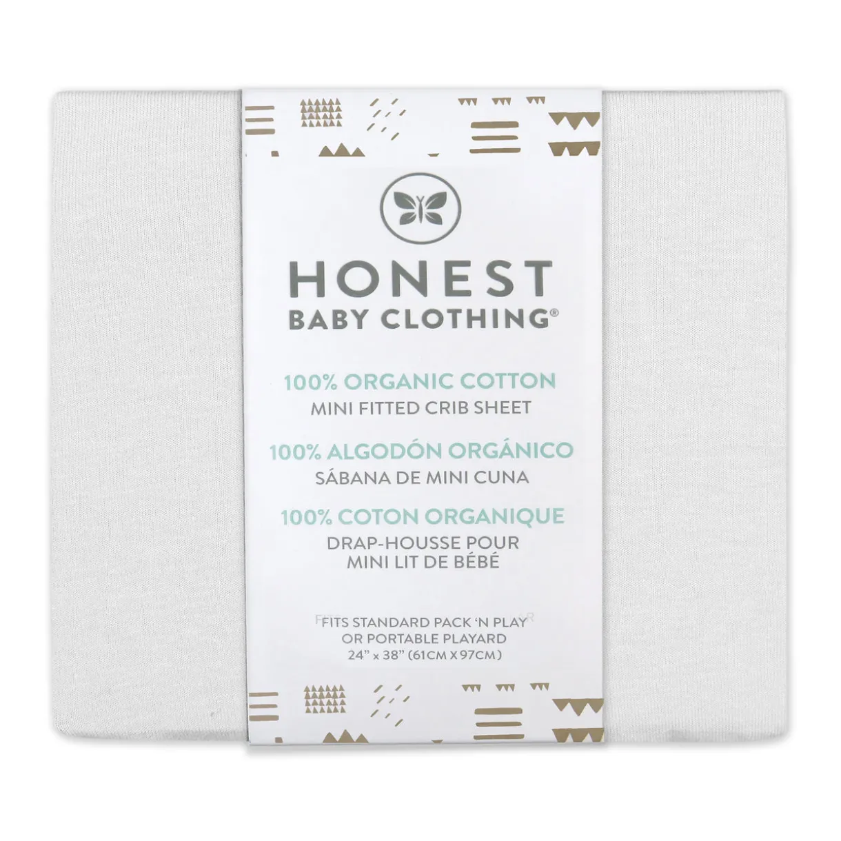 Organic Cotton Mini Crib Sheet