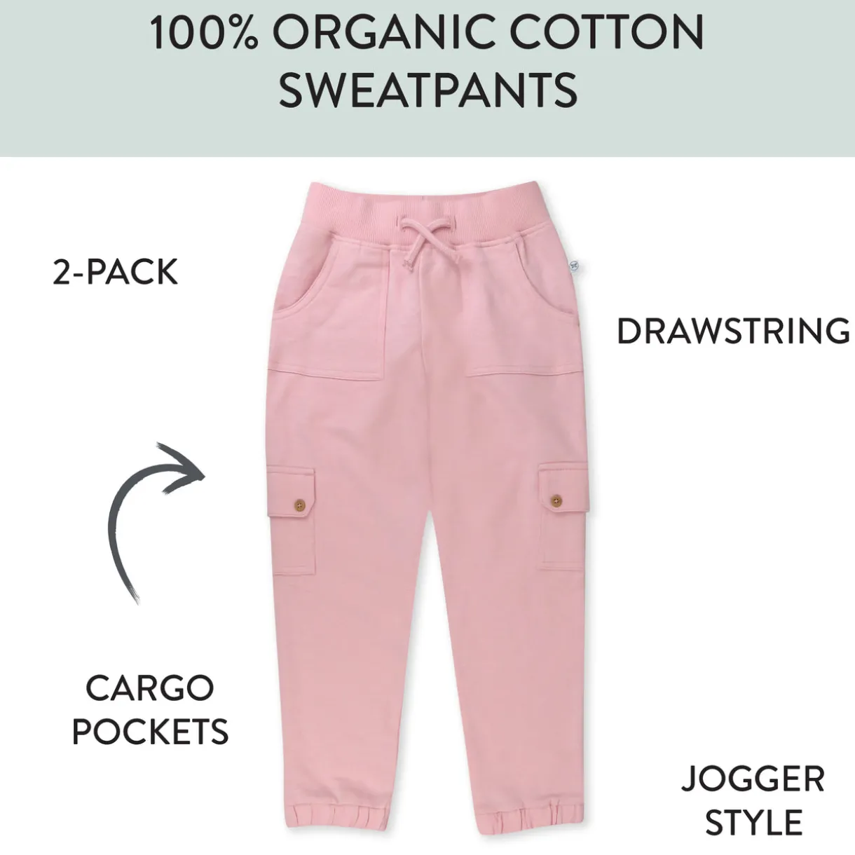 2-Pack Easy Fit Cargo Sweatpants