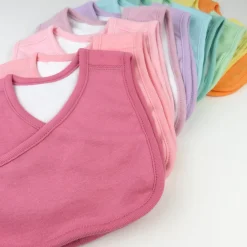 10-Pack Organic Cotton 4 in 1 Reversible Bibs