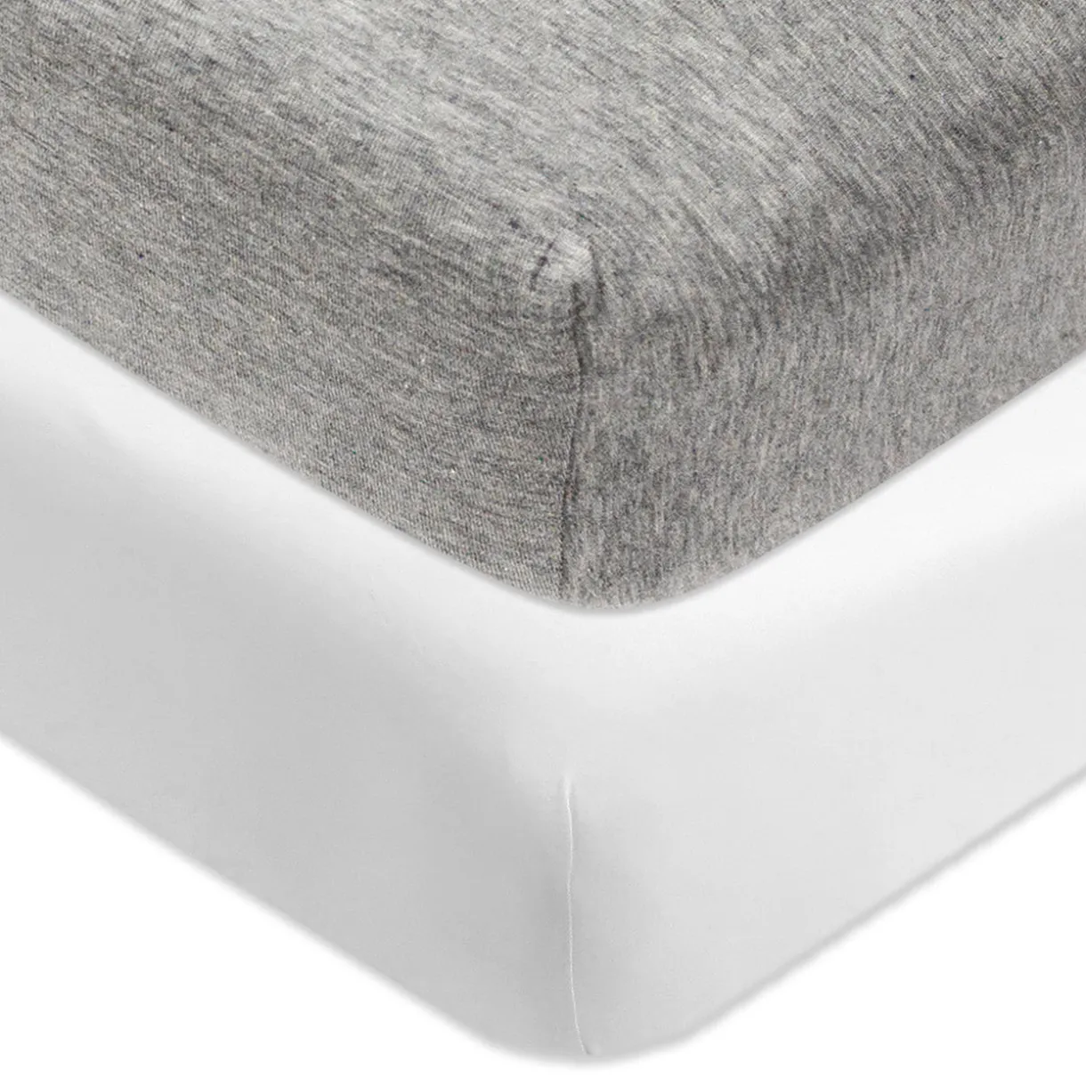 2-Pack Organic Cotton Fitted Crib Sheets