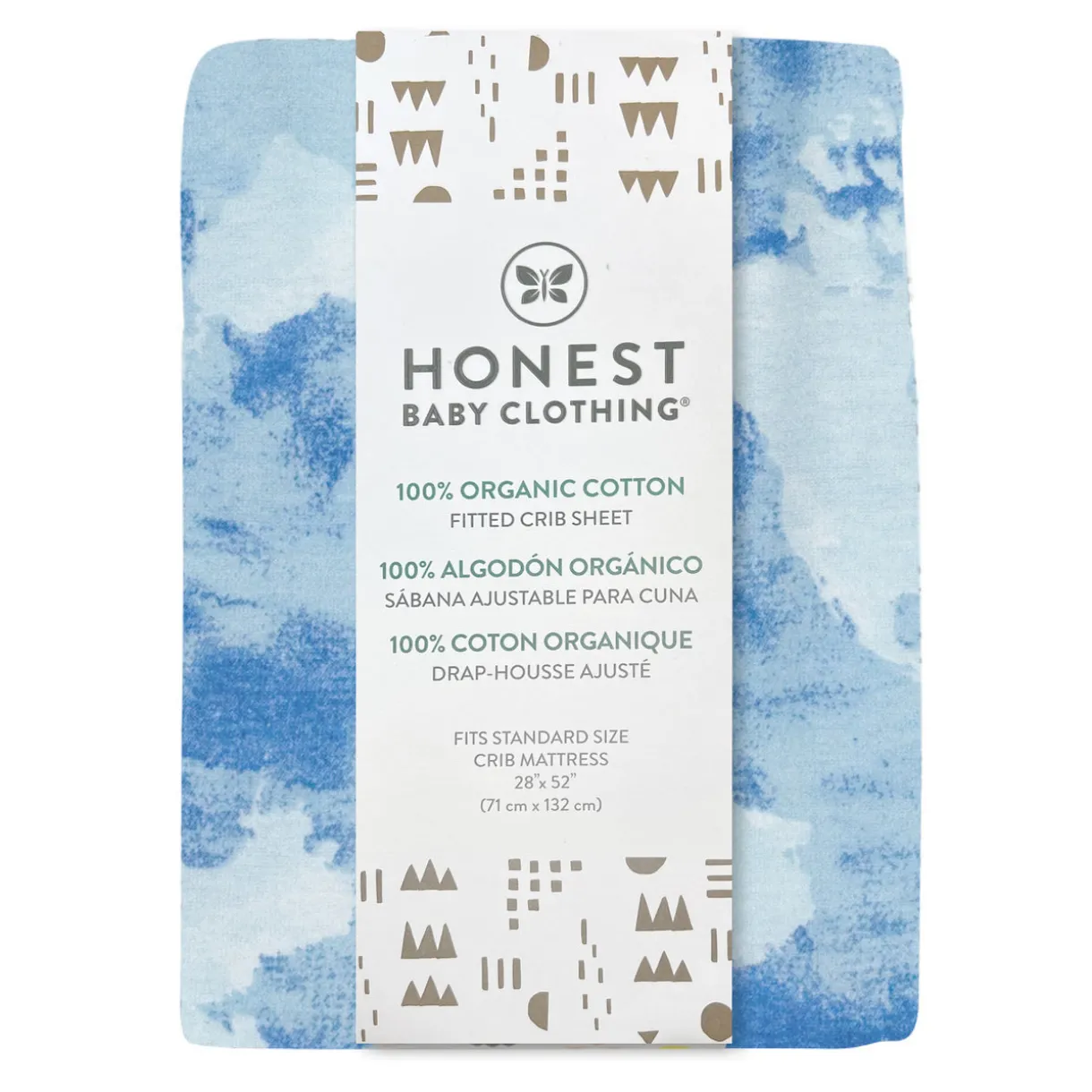 2-Pack Organic Cotton Fitted Crib Sheets