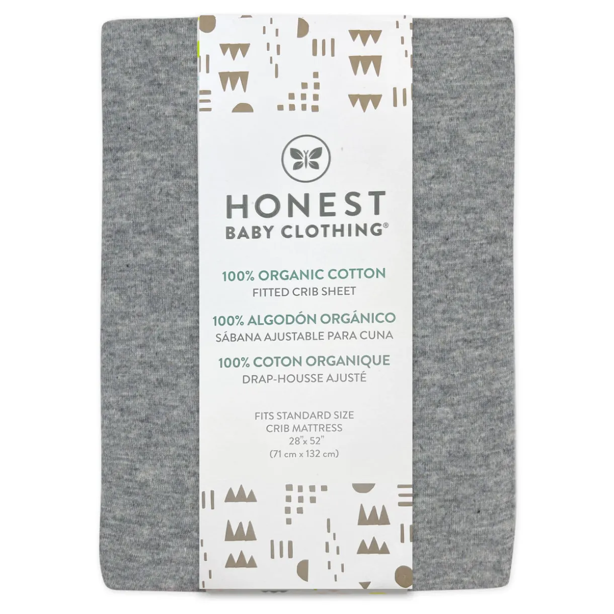 2-Pack Organic Cotton Fitted Crib Sheets