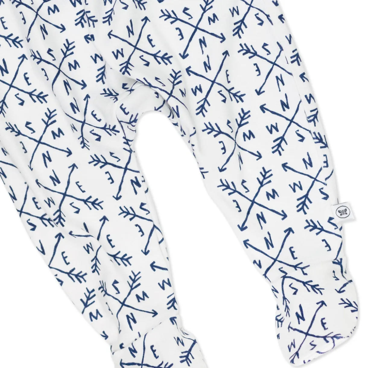 3-Pack Organic Cotton Footed Pants