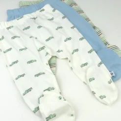 3-Pack Organic Cotton Footed Pants