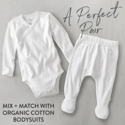 2-Pack Organic Cotton Footed Pants