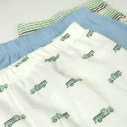 3-Pack Organic Cotton Footed Pants