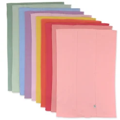 10-Pack Organic Cotton Knit Tri-fold Burp Cloths