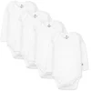 4-Pack Organic Cotton Long Sleeve Bodysuits