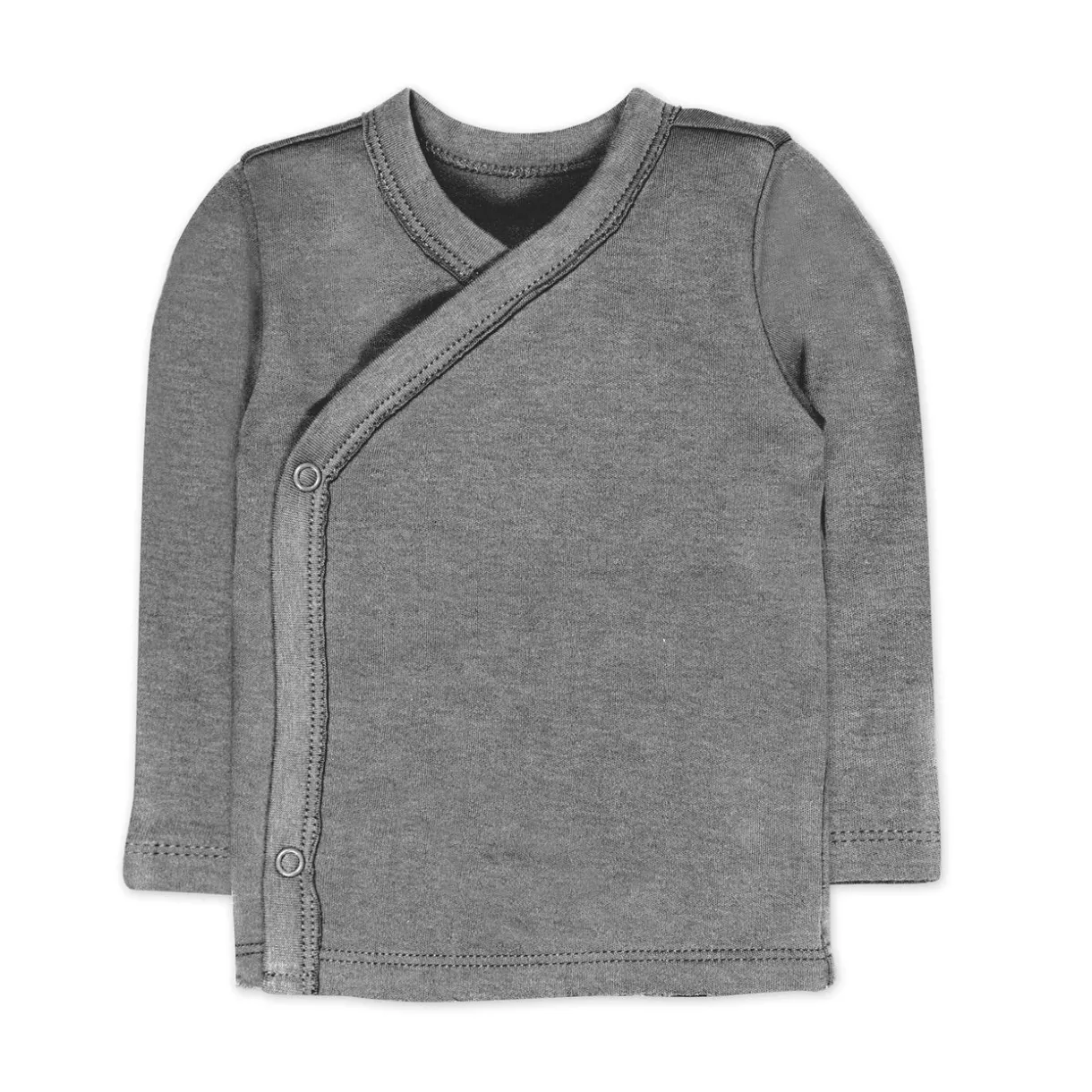 3-Pack Organic Cotton Long Sleeve Side-Snap Tops