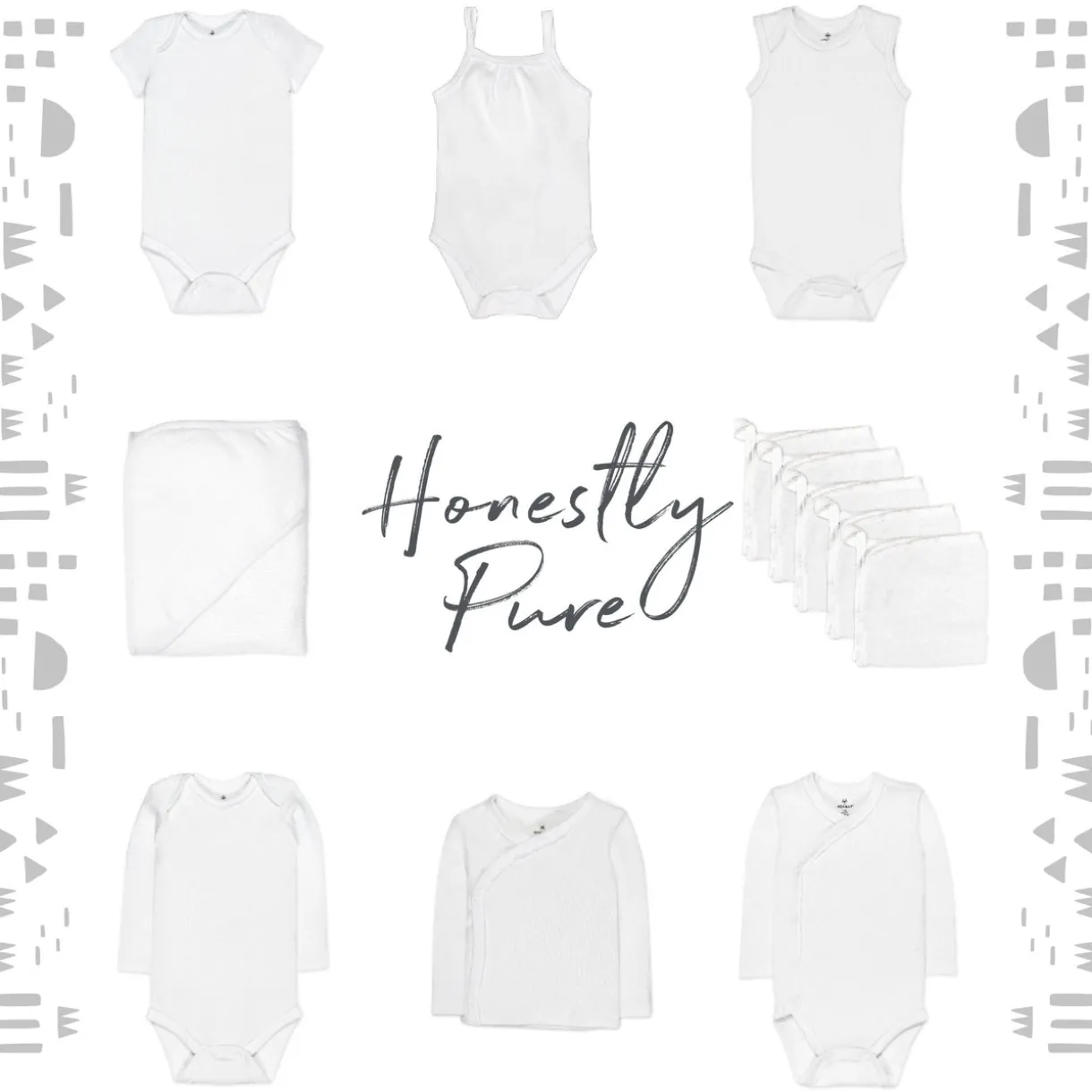 3-Pack Organic Cotton Long Sleeve Side-Snap Bodysuits