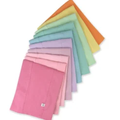 20-Pack Organic Cotton Long Sleeve Bodysuit & Knit Tri-fold Burp Cloth Bundle