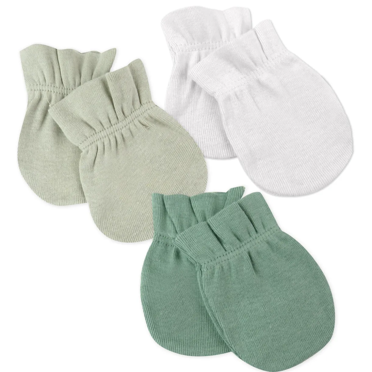 3-Pack Organic Cotton Mitts
