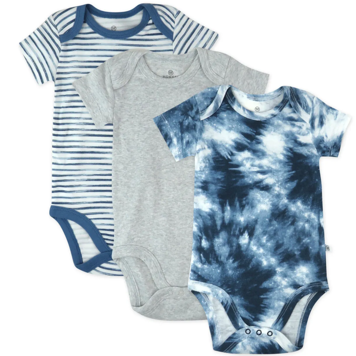 3-Pack Organic Cotton Short Sleeve Bodysuits