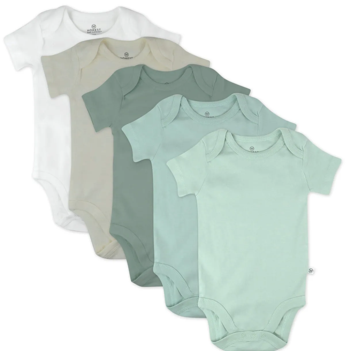 5-Pack Organic Cotton Short Sleeve Bodysuits