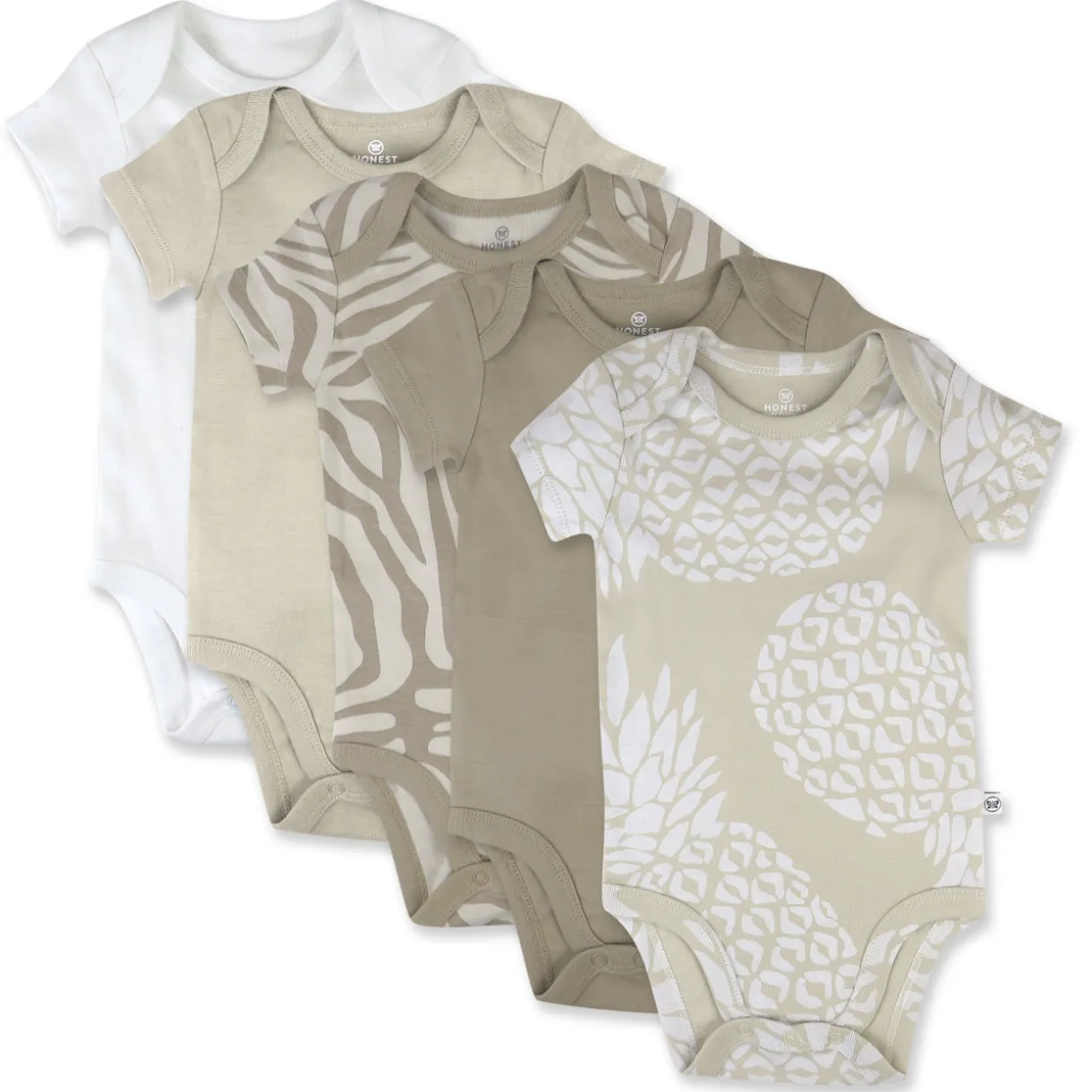 5-Pack Organic Cotton Short Sleeve Bodysuits