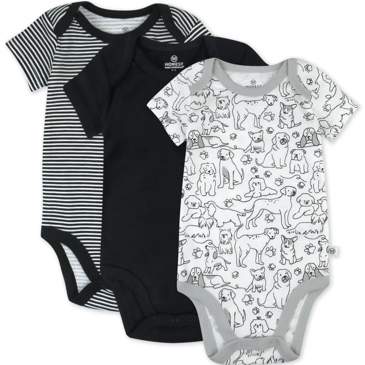 3-Pack Organic Cotton Short Sleeve Bodysuits