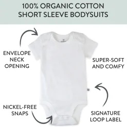 20-Pack Organic Cotton Short Sleeve Bodysuit & Sock Bundle