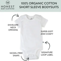 6-Pack Organic Cotton Short Sleeve Bodysuits