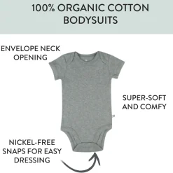 3-Pack Organic Cotton Short Sleeve Bodysuits