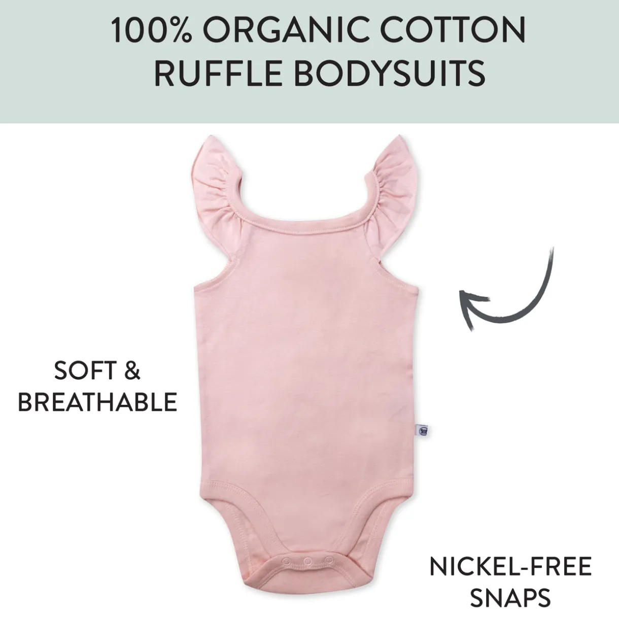 5-Pack Organic Cotton Short Sleeve Bodysuits