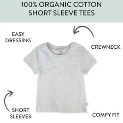 20-Pack Organic Cotton Short Sleeve T-Shirts Bundle