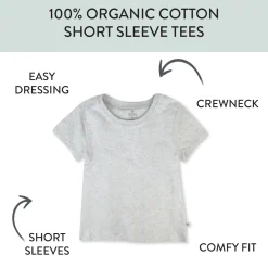 10-Pack Organic Cotton Short Sleeve T-Shirts