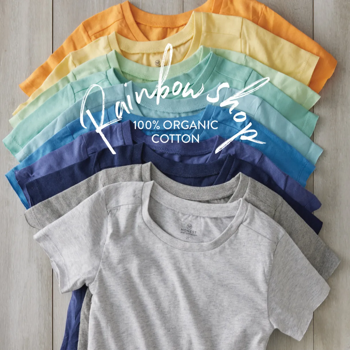 8-Pack Organic Cotton Short Sleeve T-Shirts