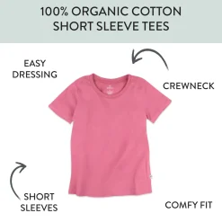 20-Pack Organic Cotton Short Sleeve T-Shirts Bundle