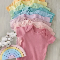 20-Pack Organic Cotton Short Sleeve Bodysuit & Sock Bundle