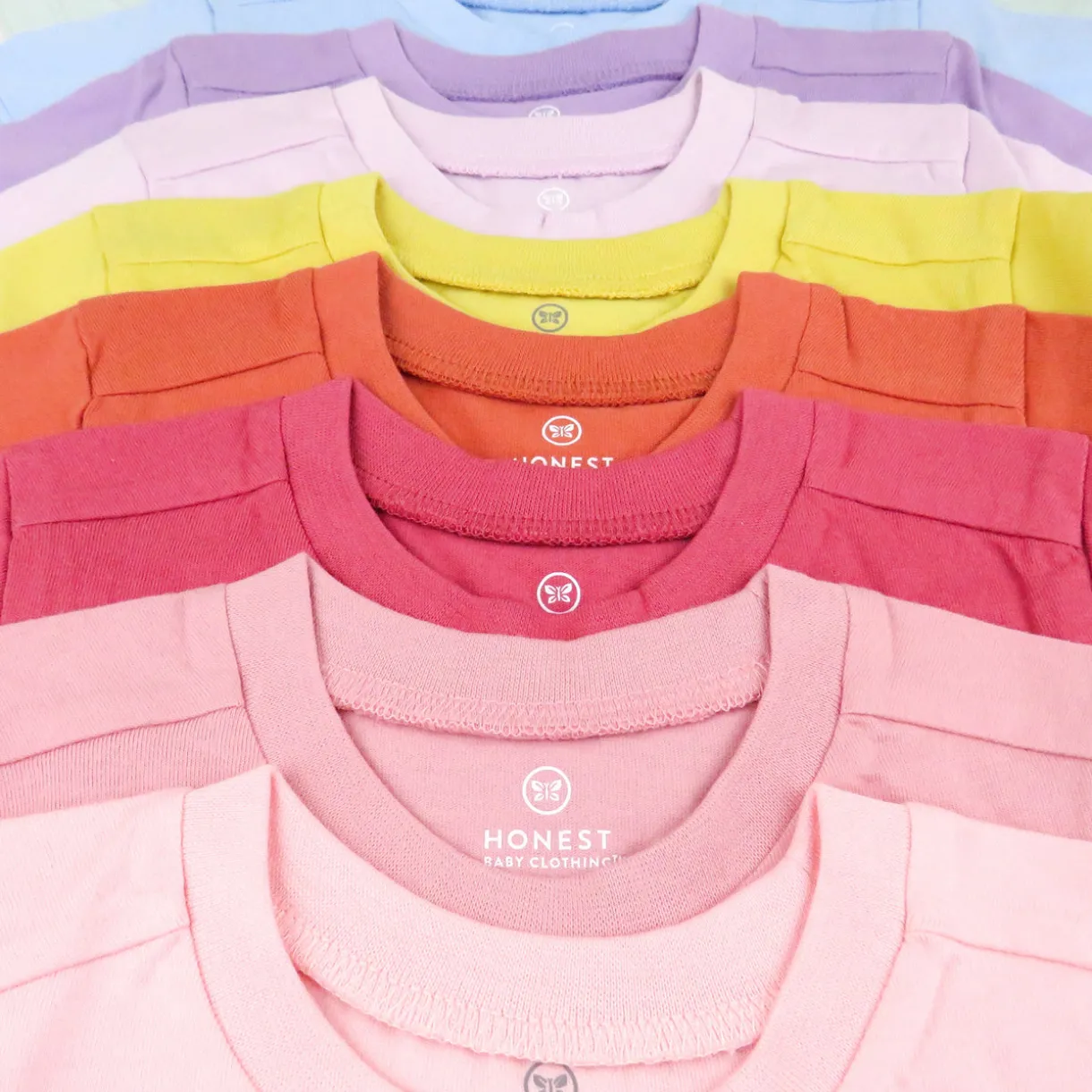 20-Pack Organic Cotton Short Sleeve T-Shirts Bundle