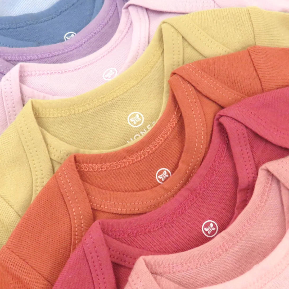 10-Pack Organic Cotton Short Sleeve Bodysuits
