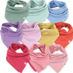 20-Pack Organic Cotton Short Sleeve Bodysuit & Bandana Bib Burp Cloth Bundle