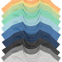 20-Pack Organic Cotton Short Sleeve T-Shirts Bundle