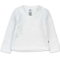 2-Piece Organic Cotton Matelassé Side-Snap Top and Pant Set